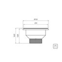 Ver imagem 5 de Válvula Americana Para Pias, Cubas 3 1/2 em Aço Inox