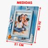 Porta Retrato Mesa Decoração Casa de Praia Peixe Mar 26x21cm - 3