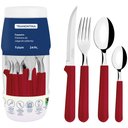 Ver imagem 4 de Fraqueiro 24 Peças Tramontina Inox e Cabo de Polipropileno Tulum