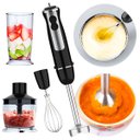 Ver imagem 1 de Mixer 4 em 1 Batedor Fue Miniprocessador Triturador Inox 600w Voltagem:110v