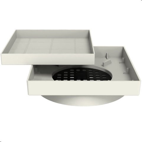 Kit com 4 Ralos Oculto Invisível Anti Inseto 15x15 Branco
