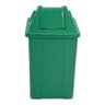 Cesto Quadrado com Tampa Vai-vem 100 Litros Cor:verde; - 1