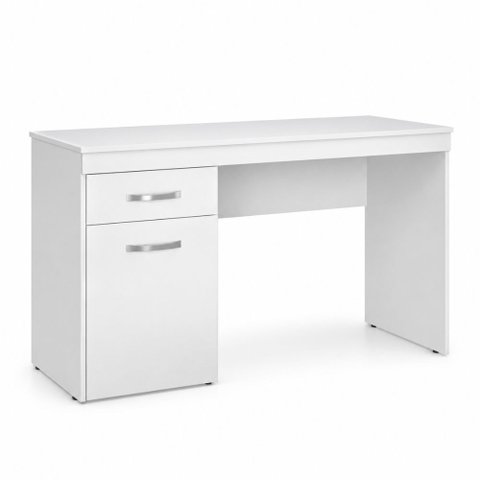 Escrivaninha com 1 Porta 1 Gaveta Vitória Branco Branco