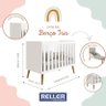 Berço Americano Multifuncional Isis 2 em 1 Vira Mini Cama Infantil Branco c/ Colchão Baby Physical  - 5