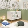 Berço Americano Multifuncional Isis 2 em 1 Vira Mini Cama Infantil Branco c/ Colchão Baby Physical  - 1