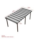 Ver imagem 5 de Kit Policarbonato Branco 6mm 6,00m x 3,00m - Perfis Naturais