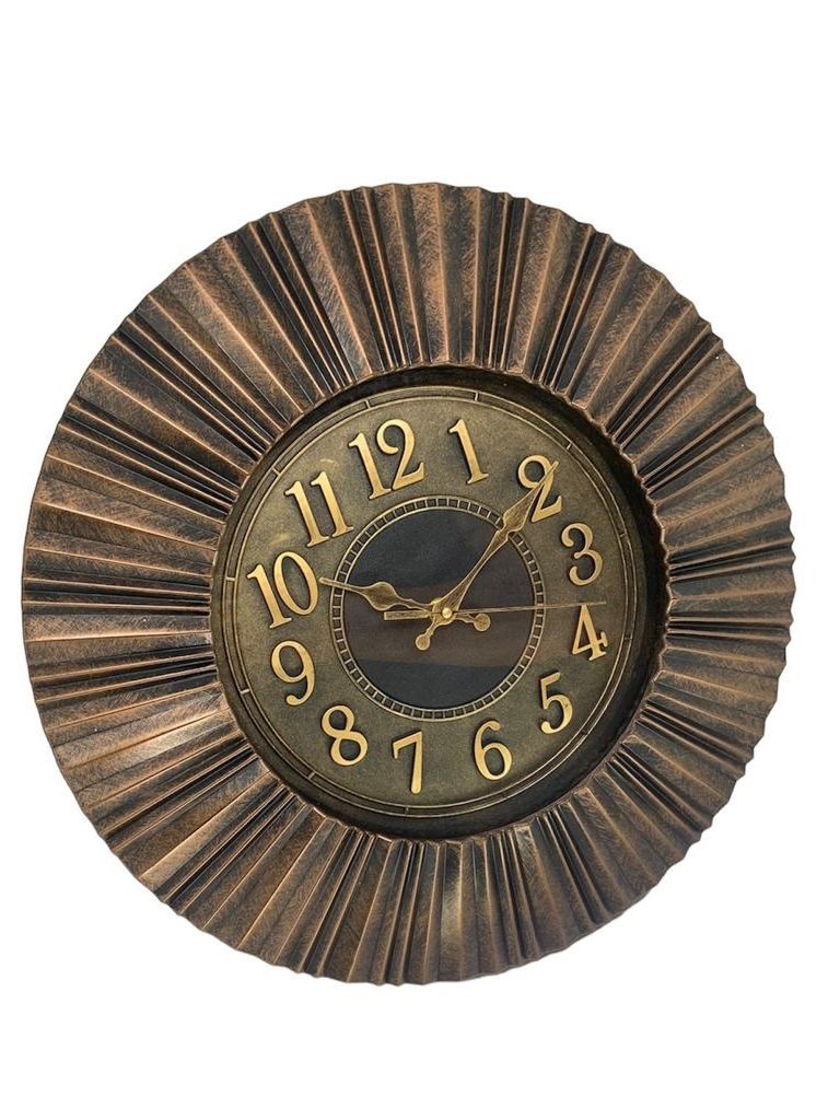 Relógio de Parede Retrô Vintage Colonial Bronze Grande IMPORIENTE Relogio de Parede Grande, Relógio  - 3