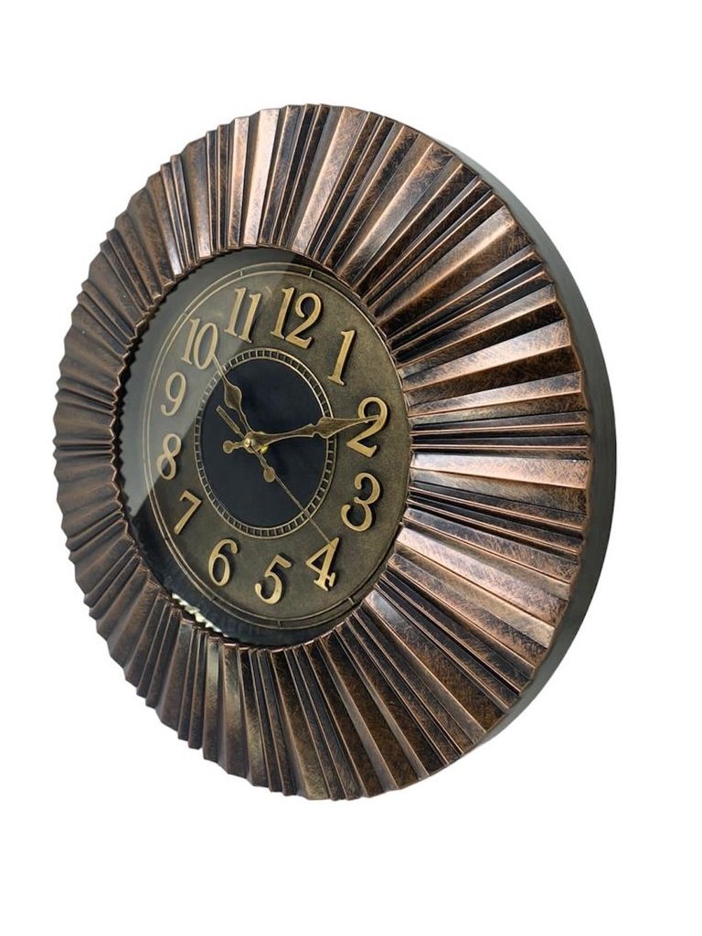 Relógio de Parede Retrô Vintage Colonial Bronze Grande IMPORIENTE Relogio de Parede Grande, Relógio  - 4