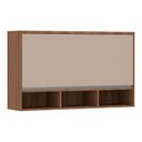 Ver imagem 1 de Armário Aéreo 120cm 1 Porta Basculante C/Nichos Lari Vanil