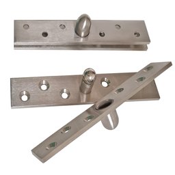 Kit 2 Dobradiças Pino Pivotante Aço Inox Porta Giratória 360°-150x25mm Facil Negocio Importadora 2do - 6