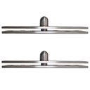 Ver imagem 7 de Kit 2 Dobradiças Pino Pivotante Aço Inox Porta Giratória 360°-150x25mm Facil Negocio Importadora 2do