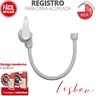 Registro 1/4 de Volta para Caixa Acoplada Comp. 40cm Linha Lisboa Cor Branco Durín - 2