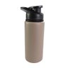 Garrafa Squeeze de Alumínio 600ml com Alça - Bege - 2