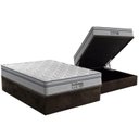 Ver imagem 1 de Cama Box Baú Casal: Colchão Molas Ensacadas Probel MasterPocket ProDormir Springs Luxo + Base CRC Su