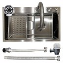 Ver imagem 4 de Cuba Cascata Gourmet Premium com Torneira Aço Inox 304