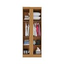 Ver imagem 7 de Guarda-Roupa Casal Modulado Canto com Espelho 11 Portas 4 Gavetas Multimóveis Cinamomo/Off White