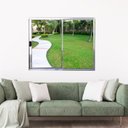 Ver imagem 1 de Janela Vitrô de Alumínio 2 Folhas 100 X 150cm Linha Modular
