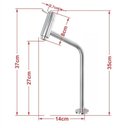Ver imagem 4 de Gabinete De Vidro 45cm C/Cuba Oval Dourado+Torneira Metal