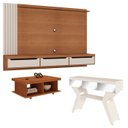 Ver imagem 1 de Painel Tv Mesa Aparador Sala Pdh4641 Cinamomo Off White Arly