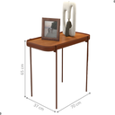 Ver imagem 2 de Mesa Lateral para Sala Paris Nature Cobre