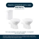 Ver imagem 4 de Assento Sanitário Laqueado Polo Azul para vaso Hervy