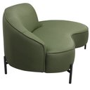 Ver imagem 7 de Sofá Curvo 02 Lugares 150cm Braço Direito Thommy Pés Preto Fosco Linho Verde Claro - Casaepoltrona