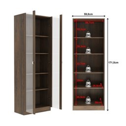 Kit 4 Armários Multiuso de Escritório com 6 Portas - 17
