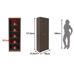 Kit 4 Armários Multiuso de Escritório com 6 Portas - 9