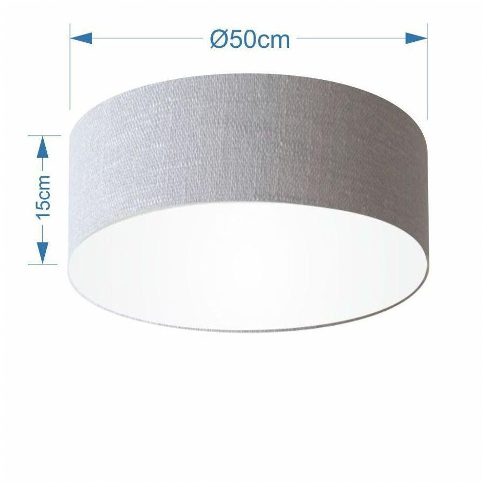 Plafon Cilíndrico Se-3014 Cúpula Rustico Cinza - 2