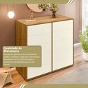 Ver imagem 6 de Cômoda para Quarto com 10 Gavetas Melinda Marrom/Freijó/Off White