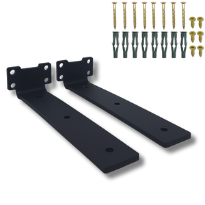 Dois Suportes para Prateleira 20cm Invisível Mão Francesa Aço Reforçaddo Alta Resistência Moderno