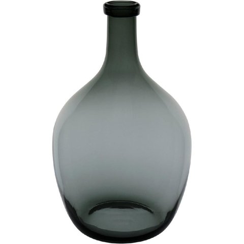 Vaso Decorativo Enfeite Home&Co Vidro 40x24x24cm Fumê