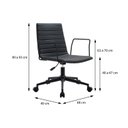 Ver imagem 3 de Cadeira Escritório Decorativa Design Office Corino Lima