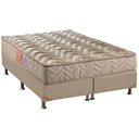 Ver imagem 1 de Cama Box Queen: Colchão Espuma D33 Paropas Pasquale + Base CRC Suede Clean(158x198)