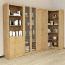 Ver imagem 1 de Kit 4 Armários Multiuso de Escritório com 6 Portas