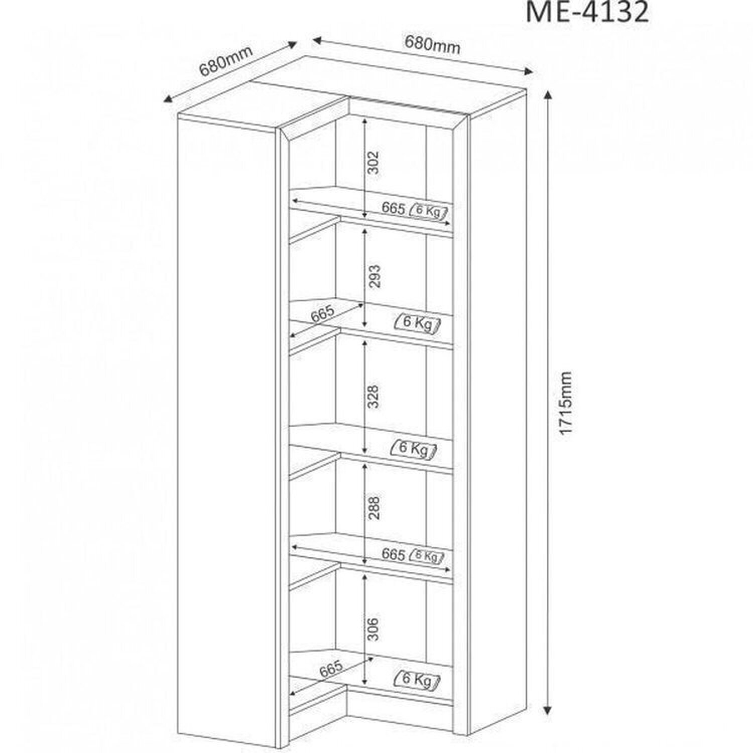 Kit 4 Armários Multiuso de Escritório com 6 Portas - 4