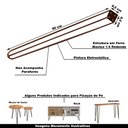 Ver imagem 2 de Kit 20 Pés de Metal 90 CM Hairpin Legs Aparador e Mesa de Canto Bronze