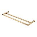 Ver imagem 1 de Toalheiro de Banho Banheiro Duplo 60cm em Aço Inox Dourado Linha Tessália Stainless