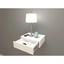 Ver imagem 5 de Mesa de Cabeceira 30cm Branco Off White com Gaveta e sem Pés