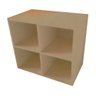 Biblioteca Cubo Aéreo em Mdf Natural [f031] - 1