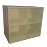 Biblioteca Cubo Aéreo em Mdf Natural [f031] - 4