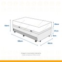 Ver mais imagens de Box Baú + Aux e Colchão de Mola Ensacada D' Angelis Classic 88 cm