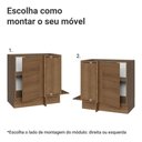 Ver imagem 7 de Balcão de Canto Stella 1 Porta MDP 94cm Rustic Madesa com Puxador Slim em Alumínio