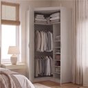 Ver imagem 2 de Guarda Roupa de Canto Planejado Portas em Corino Hera CabeCasa MadeiraOriginals Off White
