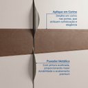 Ver imagem 6 de Guarda Roupa de Canto Planejado Portas em Corino Hera CabeCasa MadeiraOriginals Off White