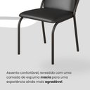 Ver imagem 6 de Conjunto Sala de Jantar Mesa 120x90cm Base Império Tampo Mdf Laca com Vidro Malibu