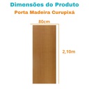 Ver imagem 3 de Porta Curupixa 80 com Fechadura e Dobradiça