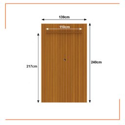 Painel Ripado para Tv até 55 Polegadas Intense 139cm - 2