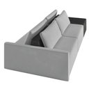 Ver imagem 7 de Sofá Ilha 2 Lugares Living 232cm Modulado Sala Lary Veludo/pu Pto K01 - D’Rossi