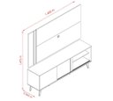 Ver imagem 2 de Bancada com Painel para TV até 65" Ares Cumaru/Opala